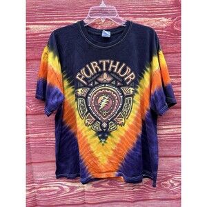 Men’s Tie Dyed Grateful Dead Further Festival 2011 T-Shirt XL Gildan Bob Weir